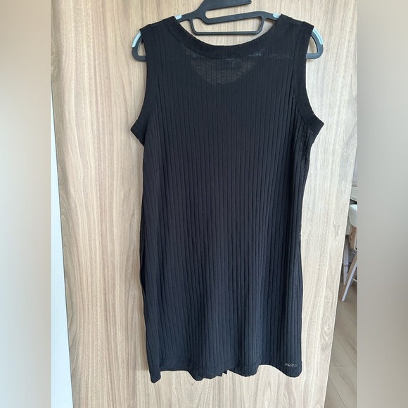 Jordan Taylor Beachwear Black Swimsuit Cover Up Button Front Semi Sheer Medium - Picture 5 of 5